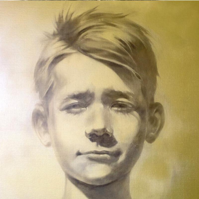 “Golden boy under bright Blue sky”, 2025, oil on canvas, 50x70 