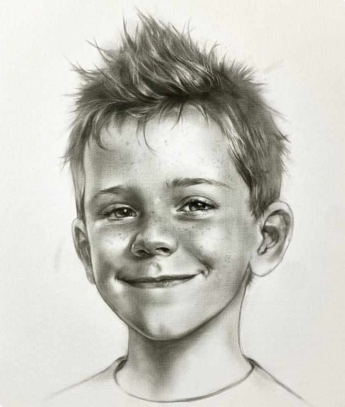 “Boy”, oil on canvas, 40x50, 2026