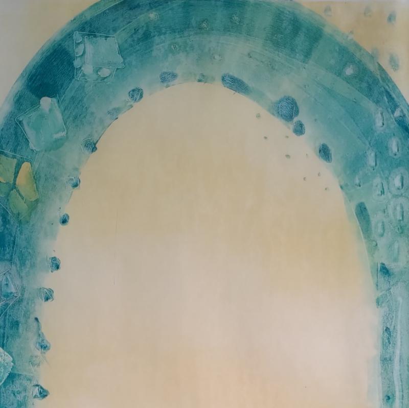 Kaikki on uutta, 2025, monotypia, 59 x 42 cm