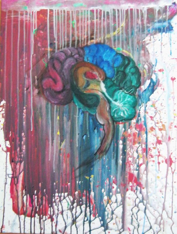 namn: Mani, akryl på duk, 60x80 cm, år 2025