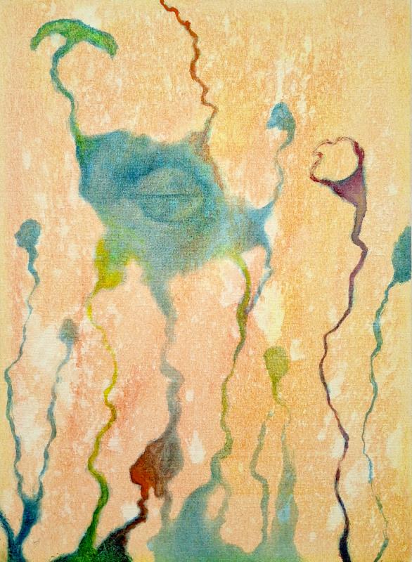 Tero Somes, Minä-muotoinen hetki, öljy kankaalle, 34 x 24 cm, 2025