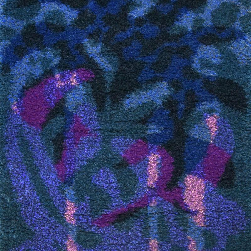 Petra Kaminen Mosher, Untitled Fire Cloud 7, hand-knotted wool rug, 98 cm x 78 cm, 2022