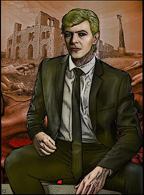 David Bowie, digitaalinen piirustus 2025