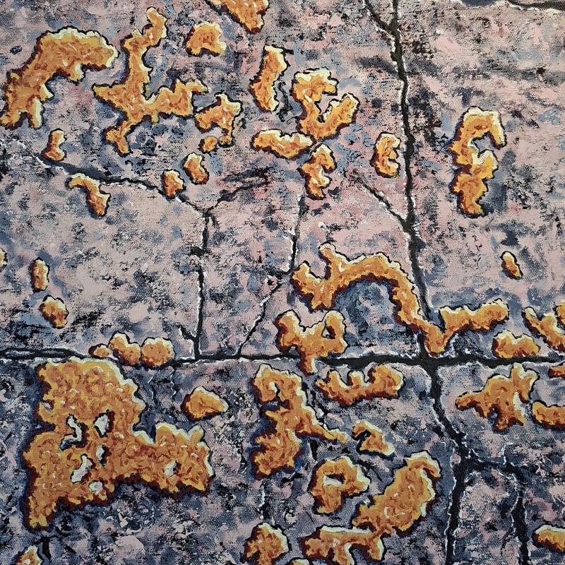 Lava och Berg, Olja på duk, 2025