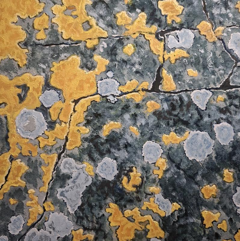 Lava och Berg, Olja på duk, 2025