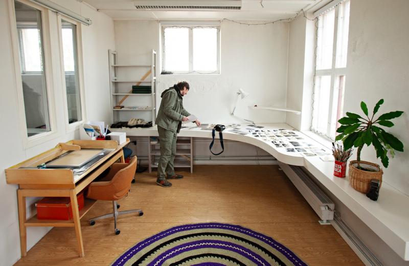 En av residens verksamhetens studios