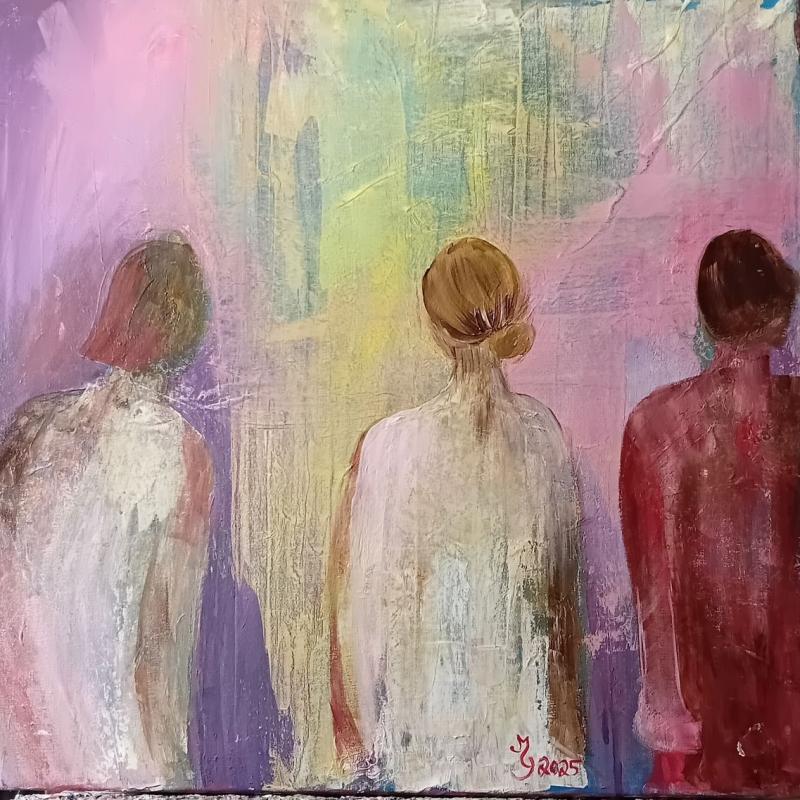 Mot nya mål, akryl, 50x50,2025