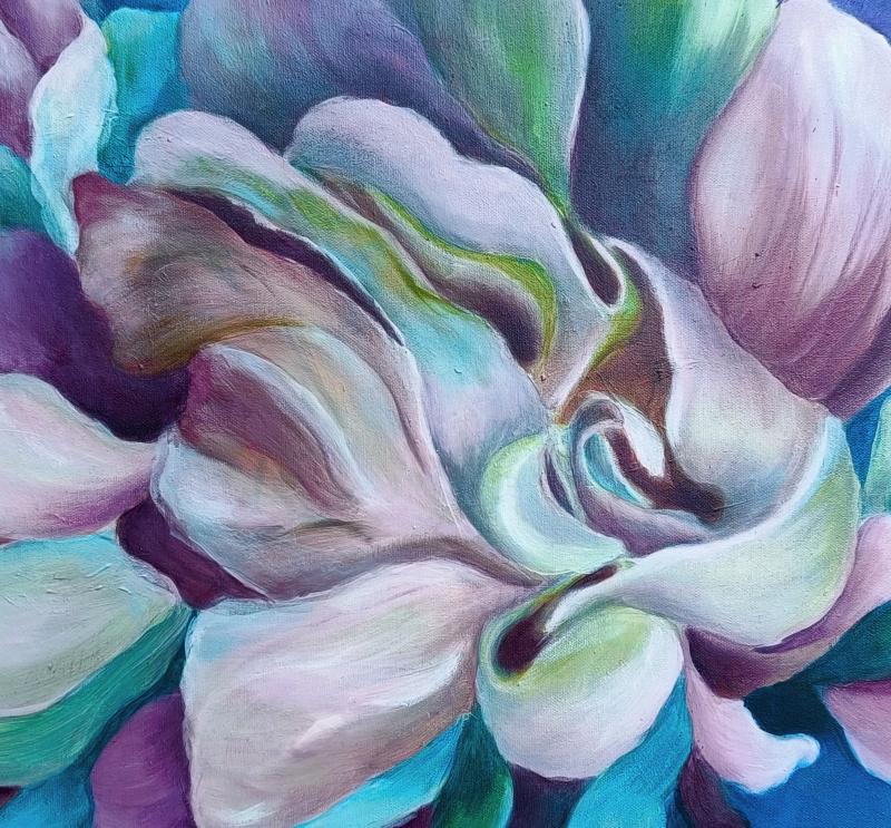 Kuusisto, Tiina, Koralli,  öljy kankaalle, 46x54 cm, 2025