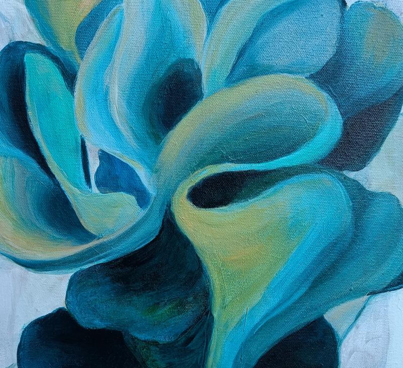 Kuusisto, Tiina, Kalla, öljy kankaalle, 41x33 cm, 2025