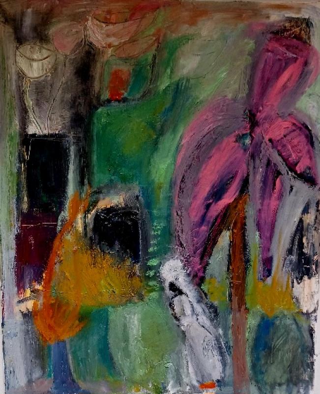 Suvi Laine-Karsten,  Paratiisiunelmia, vv.2026, 73x60 cm, öljymaalaus