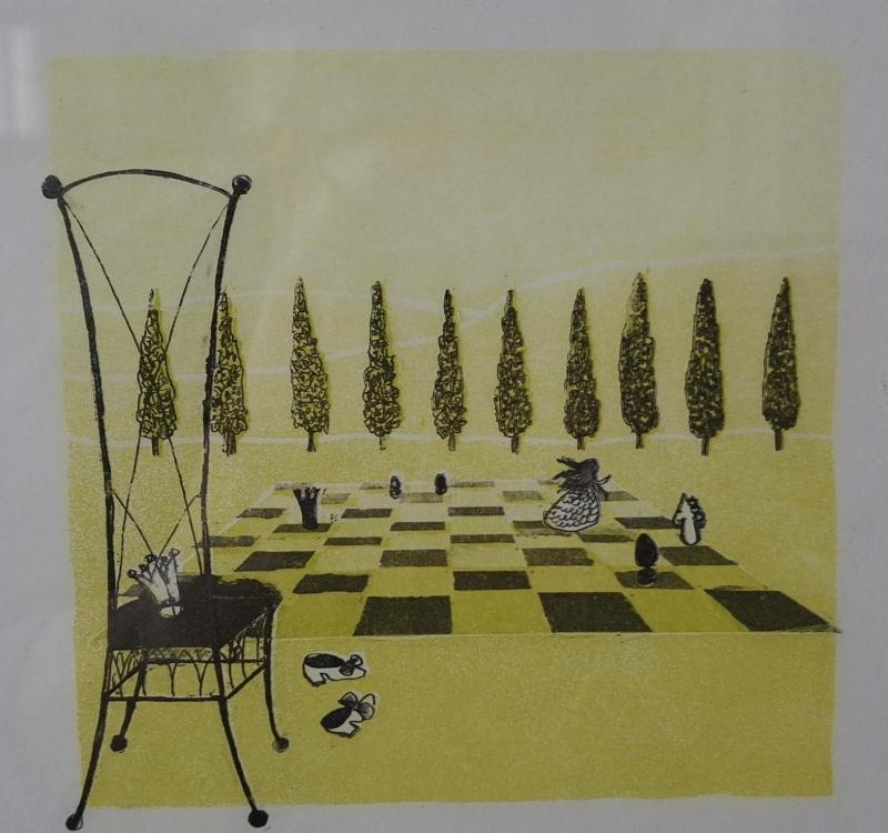 Tuula Tuononen, Vapaapäivä, viivasyövytys ja akvatinta, 2021