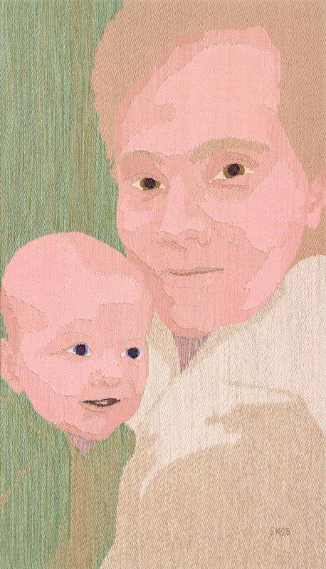 Sari Kettunen, Felicity2, kankaankutominen/tekstiili, 94 x 54 x 5 cm, 2025