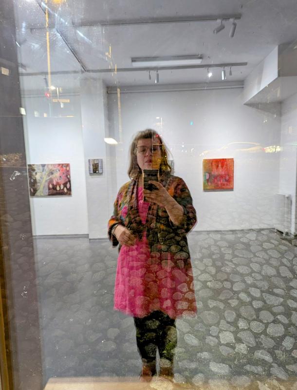 Kuva näyttelyssäni Galleria Uudessa Kipinässä Lahdessa.