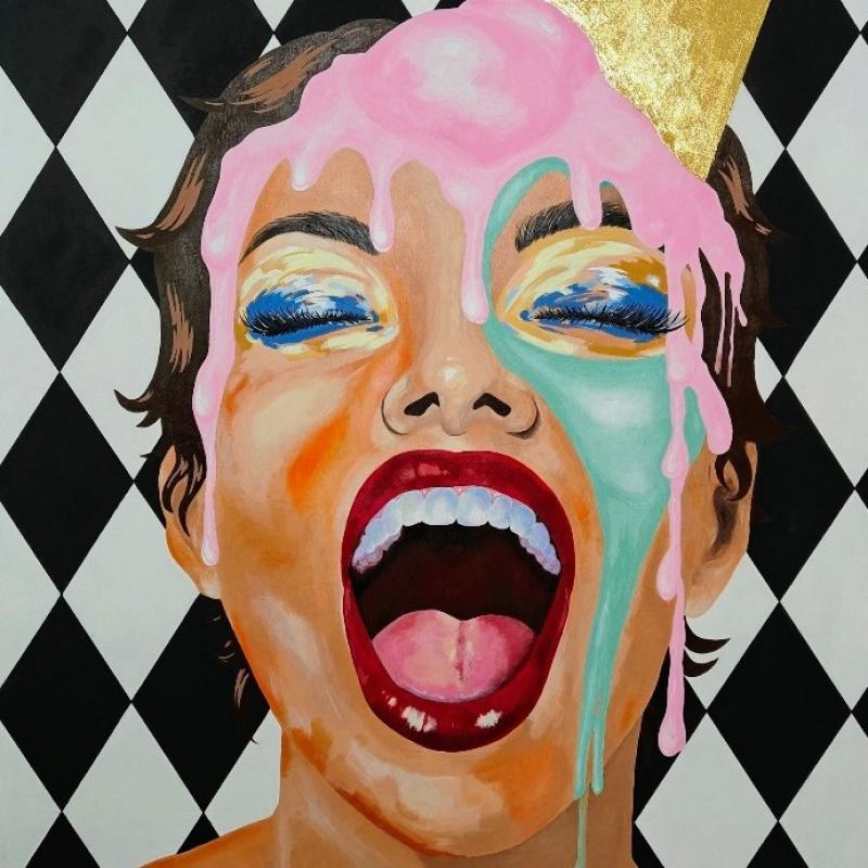 "Melted joy" 2026 Akryyli levylle 80 x 120 cm