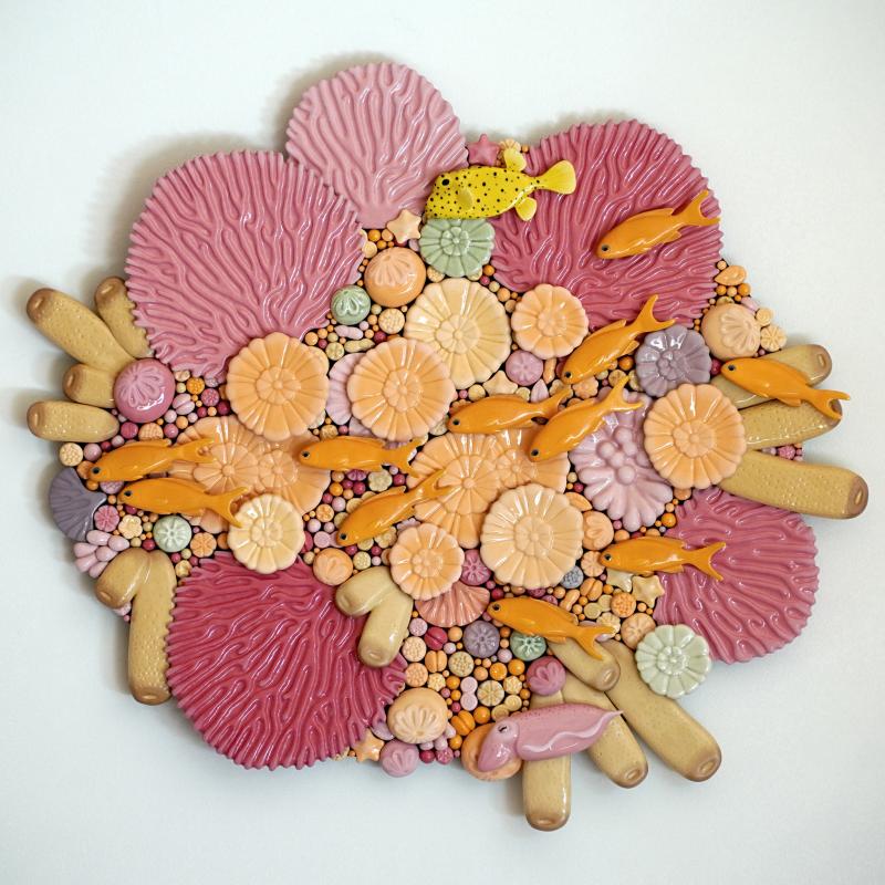 Ville Heimala, Koralliriutta C, keramiikka, 63x68x5cm, 2025