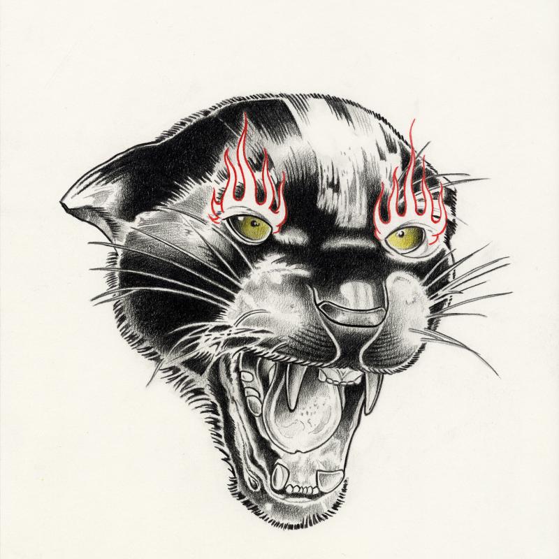 PANTERA NERA      Martino Fraschini  42x29,7    pencil on paper