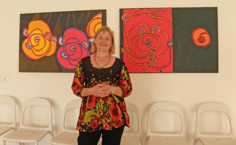 Pirjo Heino, näyttelyssään 2020