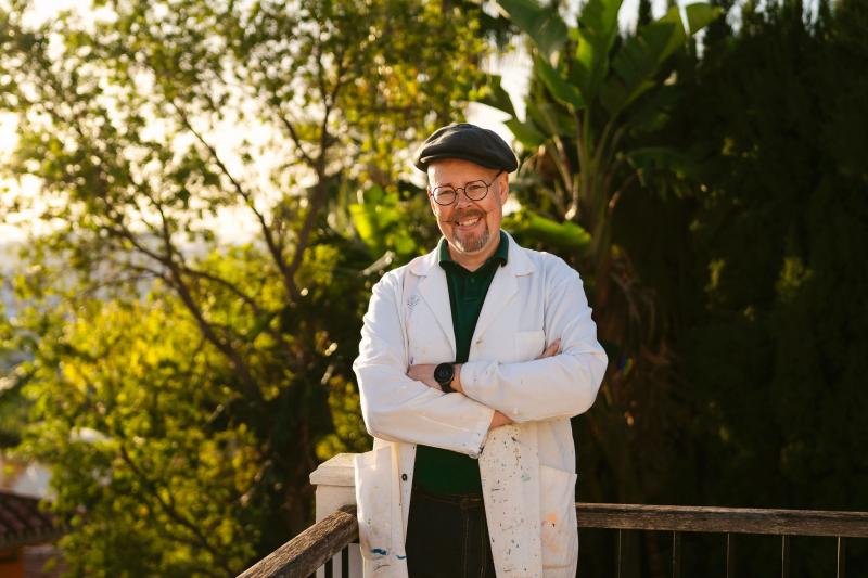 Tero Annanolli ulkoilma ateljee Mijas, Espanja