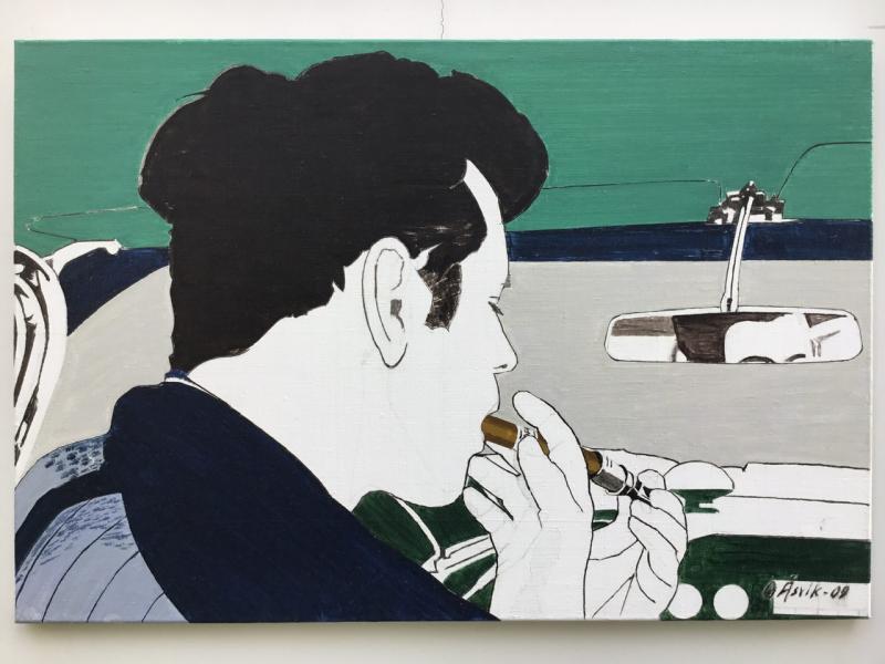 Anna Palaa  olja på duk  61 x 90 cm  2009