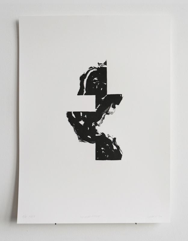 "No Colors Anymore" koko 48x38, polymeerigravyyri