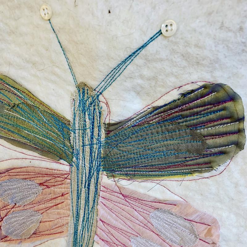 sekatekniikka, 2025, yksityiskohta, pyöreä, 25cm