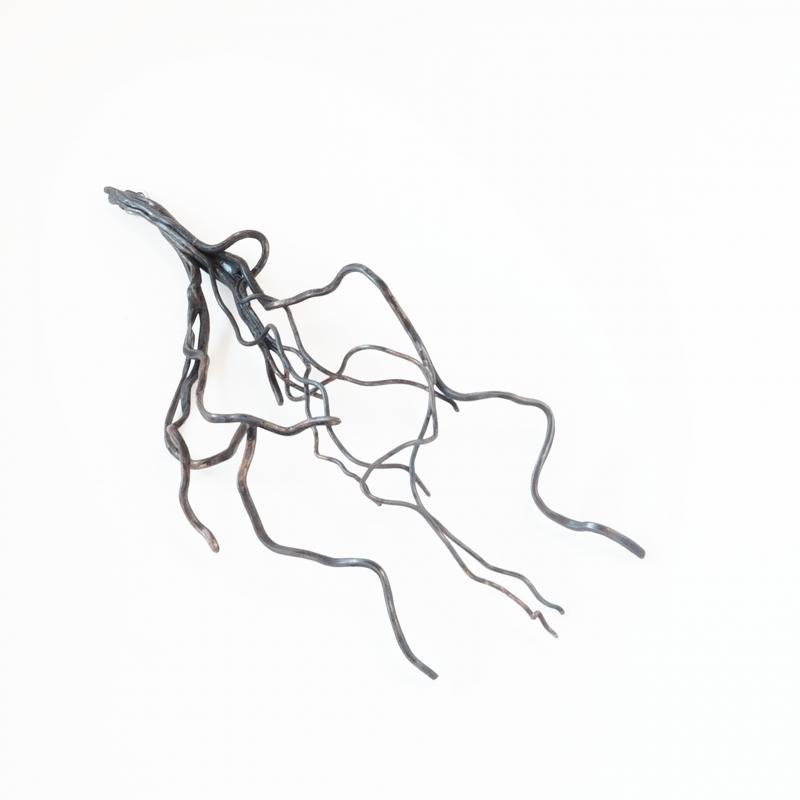 Meira Rauta, We need each other Part2 Roots, 2025, brooch, copper, 14,5x6x2cm, handmade