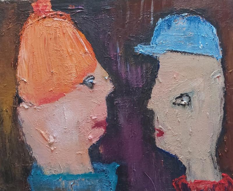 Milla Isomäki, Hatutus, öljy kankaalle,37x46, 2023