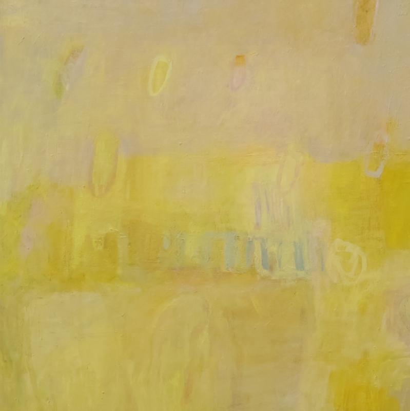 Heli Maristo, Sitten alkoi hiljalleen sataa (yksityiskohta), öljy kankaalle, 100 cm x 80 cm, 2025