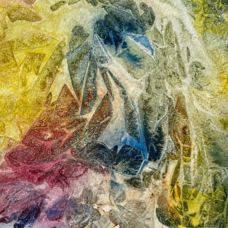 Konstnär Monique Lundberg,  Titel; "Färgenergi", Teknik; Måleri; Akvarell,  Mått; 15x15cm,  Årtal; 2026