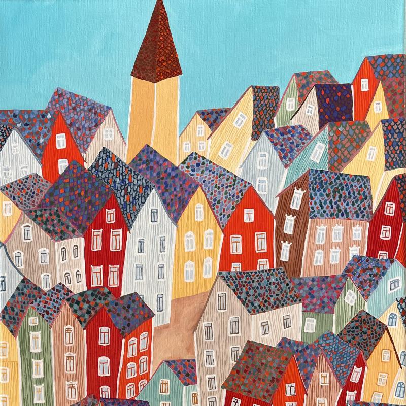 Pia Kääpä, Stad, 50x70, olja på duk, 2025