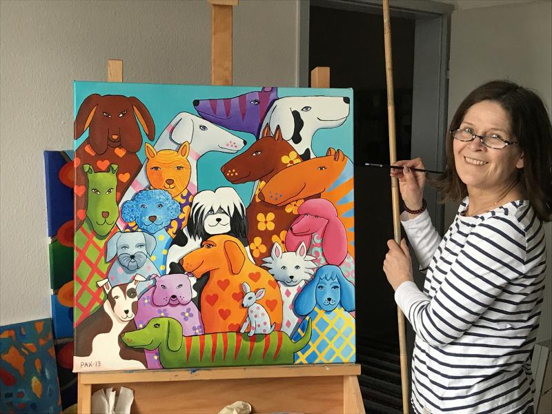 Pia Kääpä, arbete i ateljén