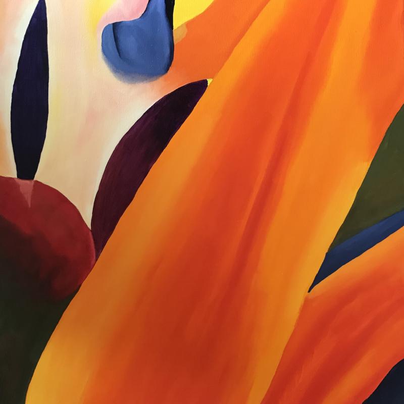 Pia Kääpä, Bird of Paradise, 40x50, olja på duk, 2023