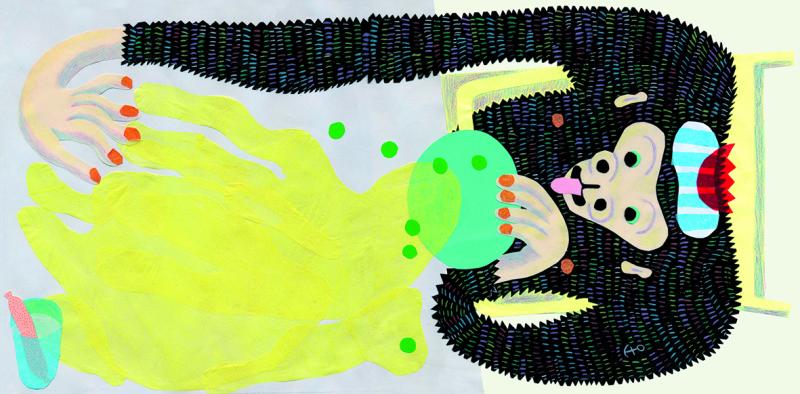 Kuvituskuva kirjaan Ei Rane, ei