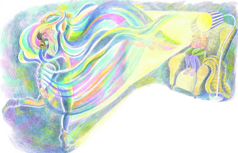 Kuvituskuva kirjaan Ensilumi