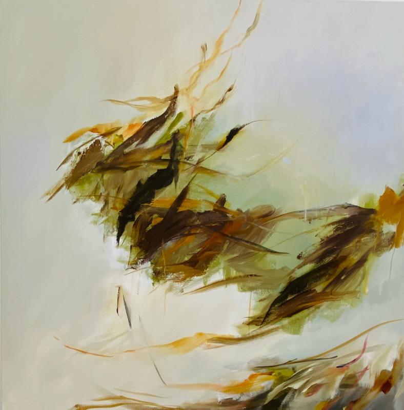 Anu Eskelin, Freedom 2025, akryyli kankaalle, 100 x 100 cm