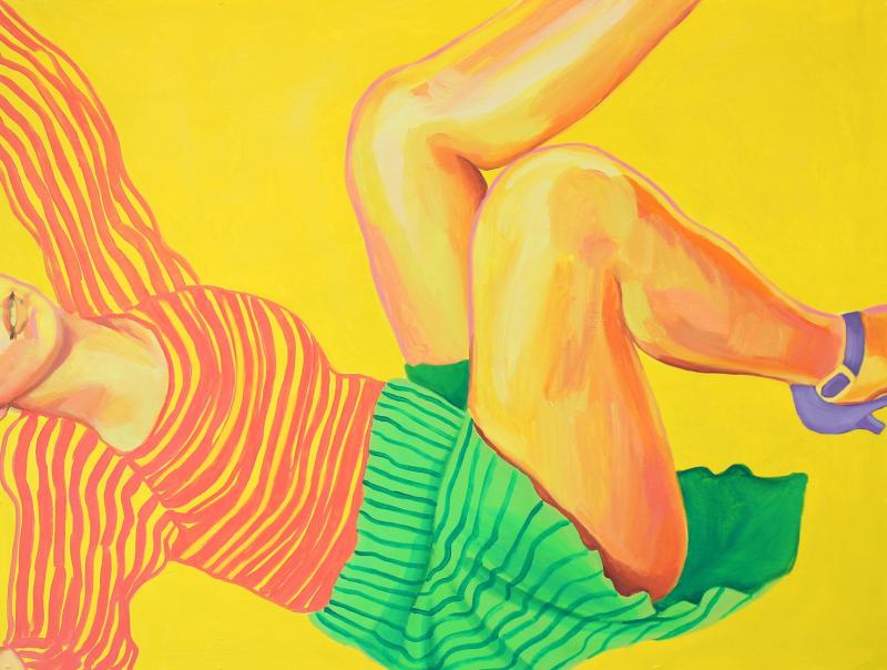 Whoopsie Daisy!, 69 x 81 cm, öljy kovalevylle, 2025