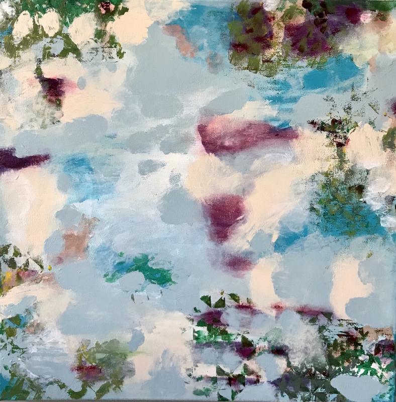 Kätketty, akryyli kankaalle, 60 x 60 cm, 2025