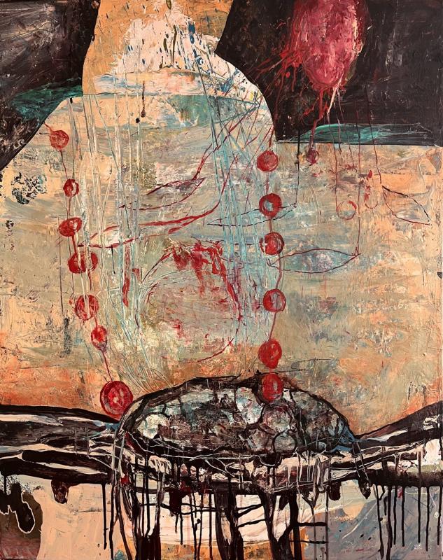 KIVI 2026, akryylimaalaus kankaalle, 100x 80 cm