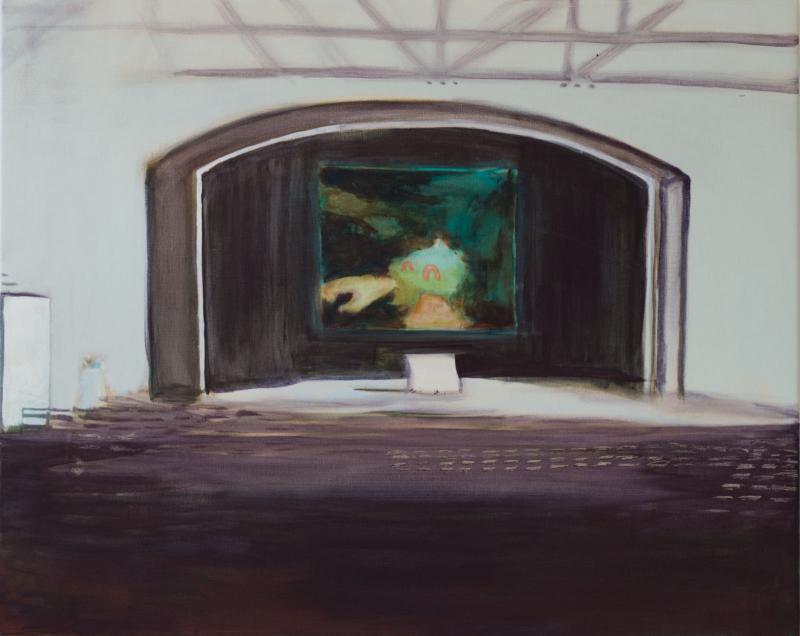 Jane Hughes, Prologue, 2025, acrylic on canvas, 80 x 100 cm