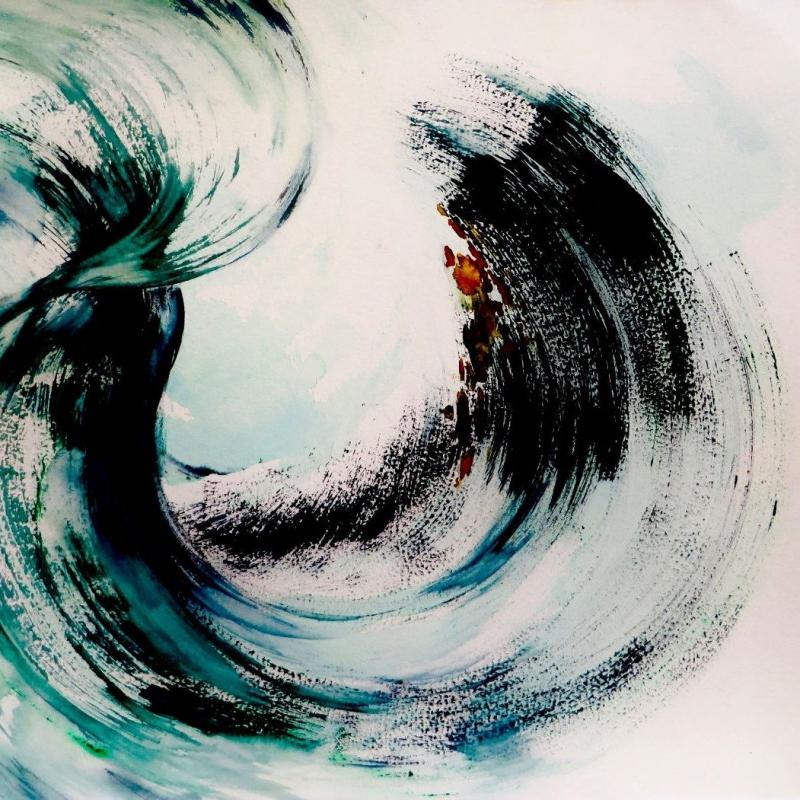 Mari Blomroos-Heininen: The Big Flow. 2025. Mixed media. 70x60cm. MG_3735 kopio 2-1.jpg