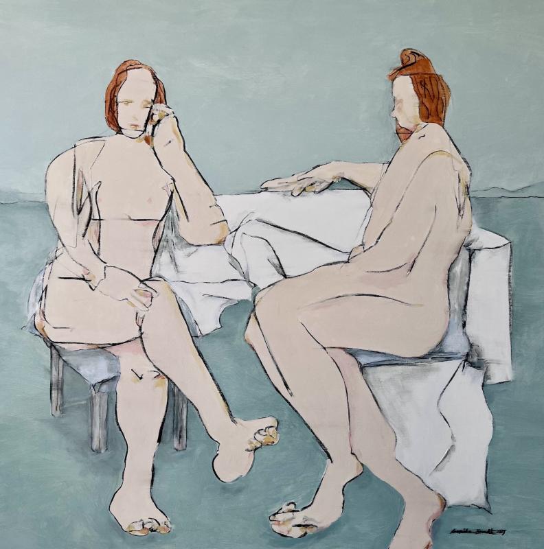 Annika_Brandt_Samtal_med_mig_själ_akrylmålning_2025