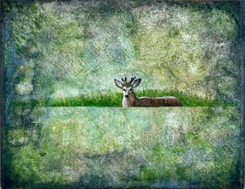 RitvaSirjala_Kohtaaminen_akryylimaalaus_30x39cm_2025