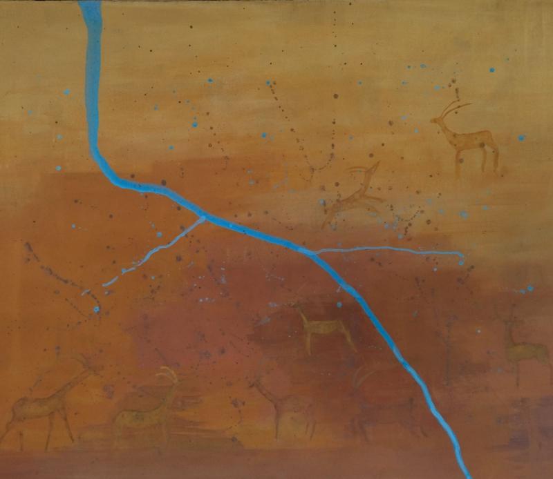 Leena Hietamies_Kartta_50 x 70 cm_tempera_2024