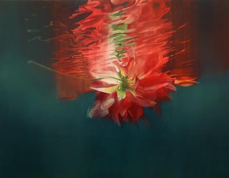 Johanna Mäkitalo, Sointi, 2024, öljy kankaalle, 70 x 90 cm