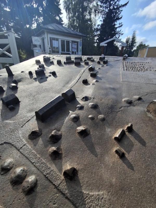 Relief av Stundars hantverkarby