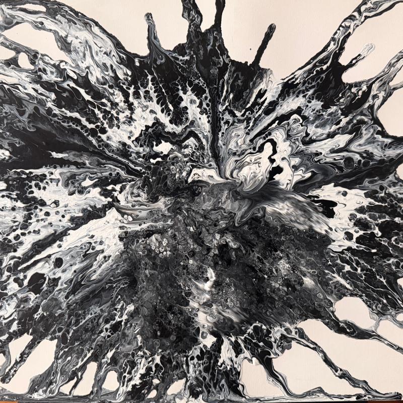 Youngok Kim Brozek - A centripetal force drawing inward, Acrilyc Painting on Canvas, 40cm x 50cm, 2025