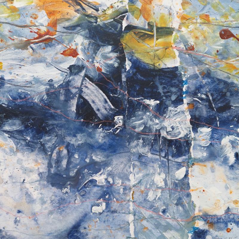 Carola Hägg, "Flop", blandteknik, 32,5x32,5 cm, 2025