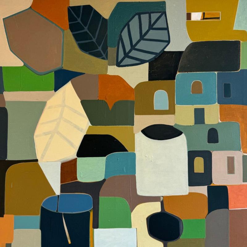 Maisemahuone 2025, 133x169cm, akryylitussi ja öljy kankaalle, Heidi Toivainen