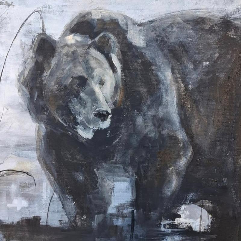 Suvi Komsa, Karhu 2025, akryyli, 100cmx100cm