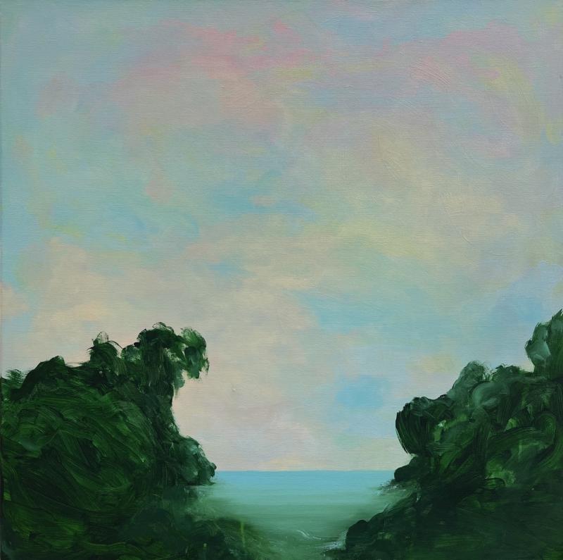 Sini-Meri Hedberg, Aarresaari, akryyli kankaalle, 90x90, 2024